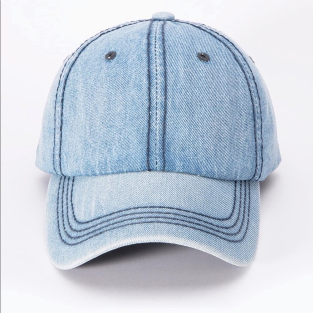 Denim Baseball Cap - Picture 2 of 4